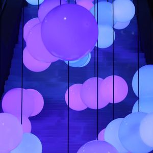 Abstract violet energy sphere